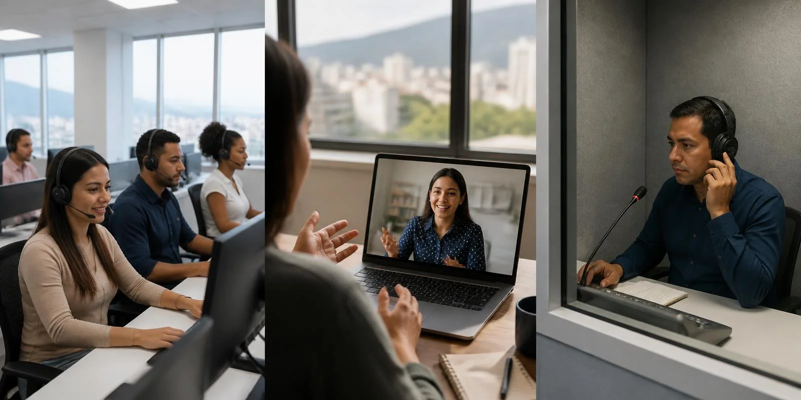 Bilingual customer support, virtual assistant, and interpretation teams working in Colombia